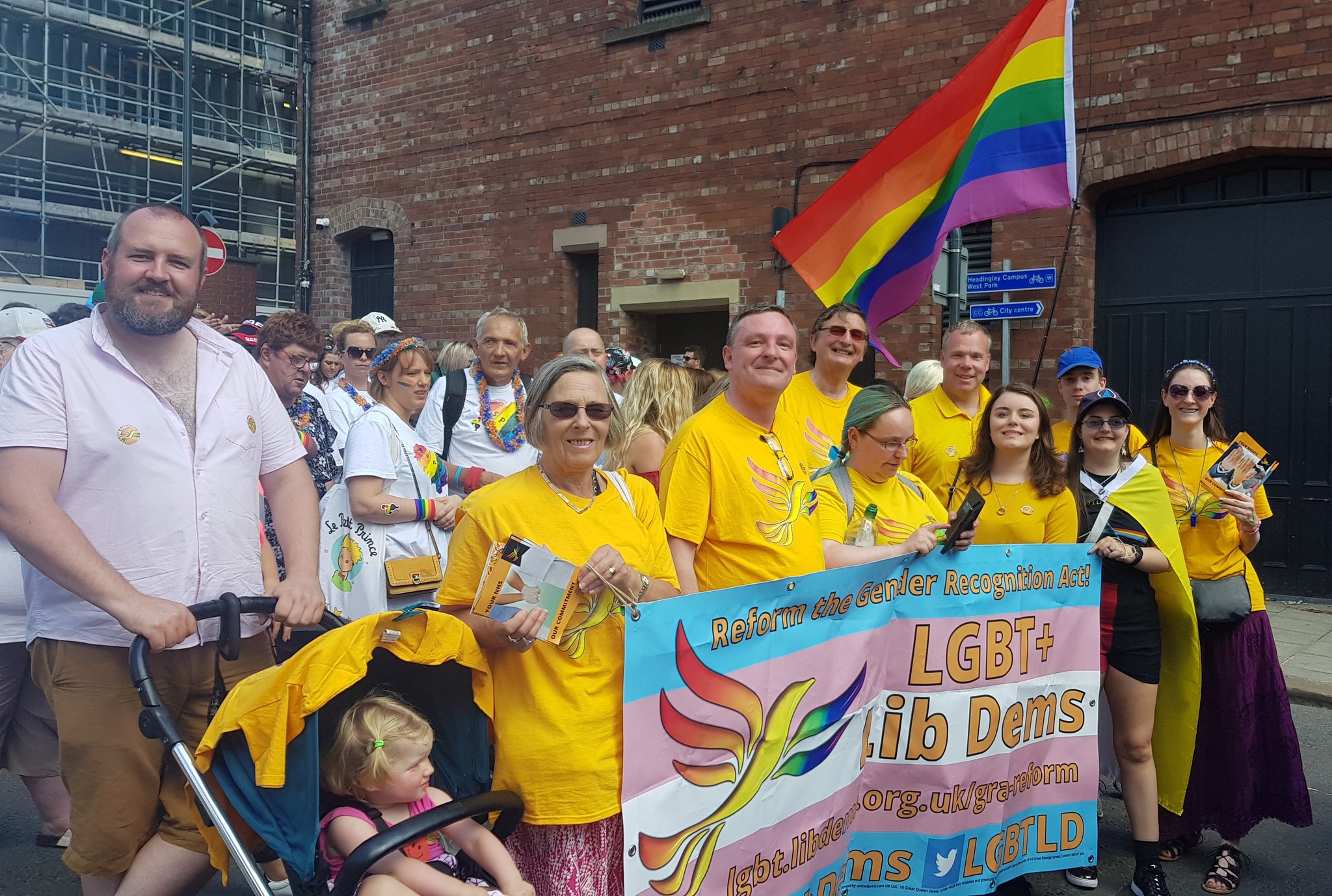 Leeds Lib Dems at Leeds Pride 2018